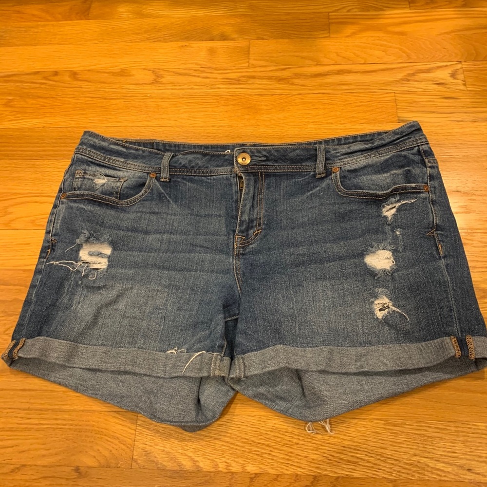 boyfriend aeropostale jean shorts